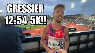 Jimmy Gressier 5000m National Record  Oslo Diamond League 2024 [upl. by Annovy]