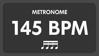 145 BPM  Metronome  16th Notes [upl. by Ramgad]