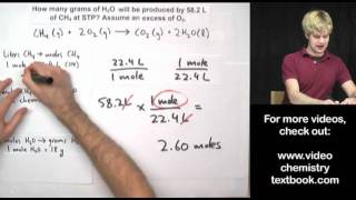 Gas Stoichiometry Equations Part 1 [upl. by Durno587]