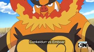 Pokemon AMV  ConkeldurrvsEmboar [upl. by Aicined876]