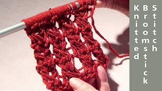 Knitted Broomstick Lace Stitch [upl. by Viridissa]