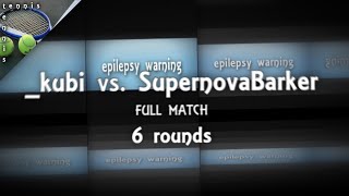 kubi vs SupernovaBarker glitchlov  Full YTP Tennis Match [upl. by Ethe899]