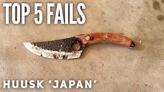 TOP 5 HUUSK Knife FAILS [upl. by Lucais81]