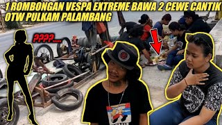 KASIH MAKAN ANAK VESPA EXTREME YANG MAU PULANG KAMPUNG KE PALEMBANG [upl. by Stillas]