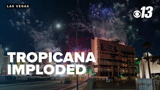 Tropicana hotel imploded in Las Vegas spectacle [upl. by Ylro423]