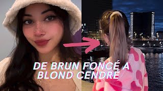 de brun foncé à blond cendré à la maison  VLOG [upl. by Kinna]