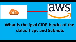 What is the ipv4 CIDR blocks of the default VPC and Subnets [upl. by Harve]