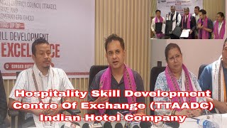 Hospitality Skill Development Centre Of ExchangeTTAADC Indian Hostel Company Bubagra Press Meet [upl. by Radley]