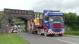 TRUCKS LEAVING HILLHEAD QUARRY SHOW 1st JULY 2016 [upl. by Khalin]