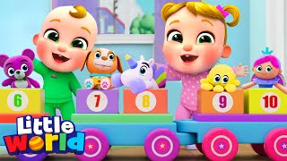 Counting To 10  Kids Songs amp Nursery Rhymes by Little World [upl. by Golding]