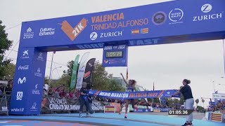 Valencia Half Marathon Trinidad Alfonso Zurich live [upl. by Airyk329]