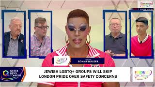 Jewish LGBTQ Groups Will Skip London Pride Over Safety Concerns [upl. by Auqenwahs]