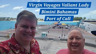 Virgin Voyages Valiant Lady Bimini Bahamas Port of Call [upl. by Kaleb920]