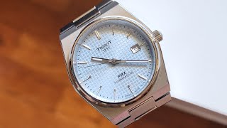 Tissot PRX Powermatic 80 Ice Blue  Review [upl. by Weinhardt549]