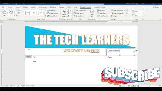 Word Template for latter Pad  TECH LEARNER [upl. by Utas]