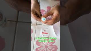 Arms injection video Im Ceftrazidime Maxbac 250mg injection push Injection by cannula 69 24 P03 [upl. by Leiahtan]