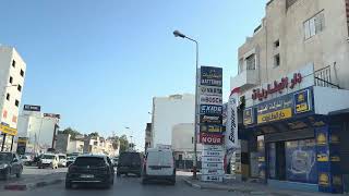 Driving Tour in Soussa from mall of sousse to downtown [upl. by Kingdon]