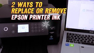 How to Replace or Remove Ink Cartridges In Epson Printer [upl. by Atin]