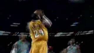 Kobe Bryant Sick Dunk vs Hornets Dunk of the Year [upl. by Enomal]