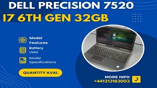 Dell precision 7520 i7 6th Generation Gaming Laptop Sale  Quantity available High Tech GB [upl. by Ancier]