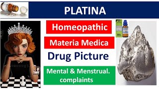 Platina homeopathic medicine  Drug Picture  Materia Medica homoeopathy bhms platina homeopathy [upl. by Annovad]