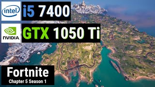 Core i5 7400  GTX 1050 Ti vs FORTNITE [upl. by Tichonn]