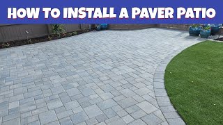 How to build a paver patio [upl. by Nirrej]