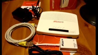 Modem Router Telecom 2012 Technicolor ADSL 2 WiFi N 20 Mbps [upl. by Wellington253]