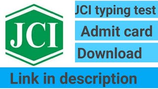 How to download jci typing test admit card Jci typing test Jci admit card download [upl. by Markowitz]