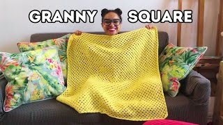 🌻 Crochet Continuous Granny Square Blanket 🌻 [upl. by Riana555]