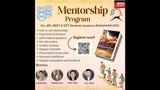 MENTORSHIP PROGRAM Guiding you to achive your goals iitian iitjee [upl. by Saisoj]