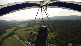 Wingover Practice  Hang Gliding  Flight 95 at Lookout Mountain [upl. by Phi]