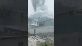 Tornado crushing the house [upl. by Yanehs]