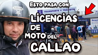 ÚLTIMA HORA Esto está pasando con las Licencias de Moto del Callao DEBES SABERLO CUANTO ANTES [upl. by Rozina]