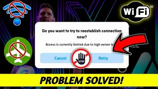 How To Fix Access Is Currently Limited Due To High Server Load  Fix eFootball Opening Problem [upl. by Oidualc]