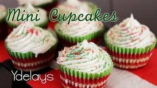 MINI Cupcakes de Banana para Santa Claus  Mini Banana Cupcakes for Christmas  Ydelays [upl. by Coffeng]