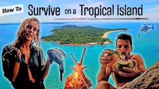 How to Survive on a Tropical Island  No Food Water or Matches [upl. by Schaeffer277]