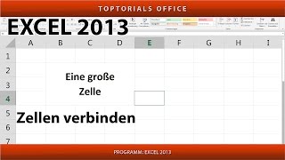 ZELLEN VERBINDEN in Excel waagerecht undoder senkrecht [upl. by Dibrin655]