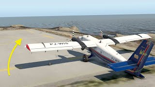 How Much Runway Does The DHC6 TWIN OTTER Really Need  World Record [upl. by Meikah]