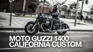 TEST  MOTO GUZZI California 1400 Custom Muscle bike [upl. by Anialeh]