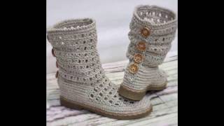 Botas tejidas a Crochet Ganchillo [upl. by Eirehs327]