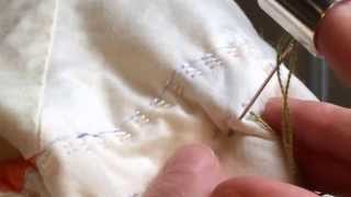 Perle Cotton Hand Quilting Tutorial [upl. by Shellans]