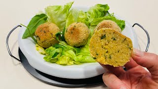 Polpette con farina di ceci Un secondo piatto vegetariano buonissimo veloce e semplice da fare [upl. by Skier]