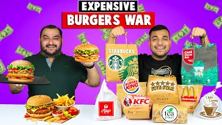 Trying Expensive Burgers From Big Brands  Burger Challenge  Viwa Food World [upl. by Nylyahs]