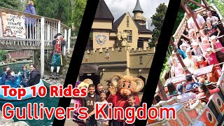 Top 10 rides at Gullivers Kingdom  2021 [upl. by Abehs]