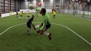 Indoor Soccer Keeper Saves  572014 [upl. by Roxanna90]