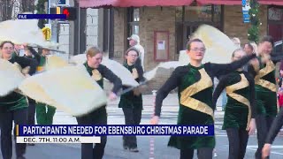 Participants wanted for annual Ebensburg Christmas parade [upl. by Sothena]