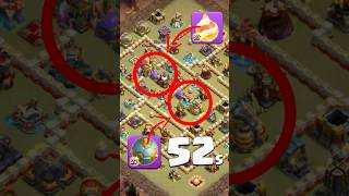 FireBall  SpikyBall  52s 🤯 clashofclans handcam [upl. by Eednim]