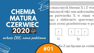 ROZKMINIANIE PIERWIASTKÓW X I Z  Matura Chemia CKE 2020 MajCzerwiec  Zadanie 1 [upl. by Notgnihsaw]