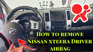 How to remove nissan driver airbag easy way [upl. by Prady]